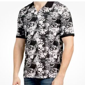 Robert Graham Skull Print Polo Shirt